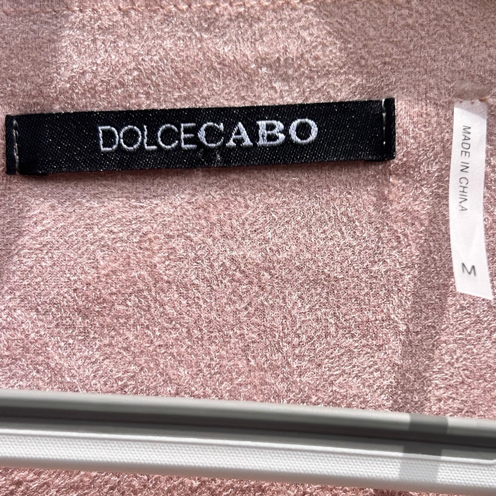 Dolce Cabo Blush Pink Sleeveless Jacket/Duster - Picture 7 of 9